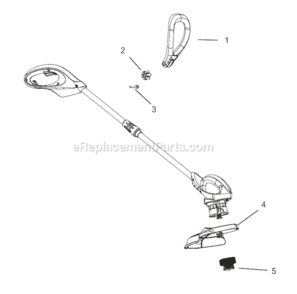 Page A Diagram and Parts List for WEEL-11  Weed Eater Trimmer